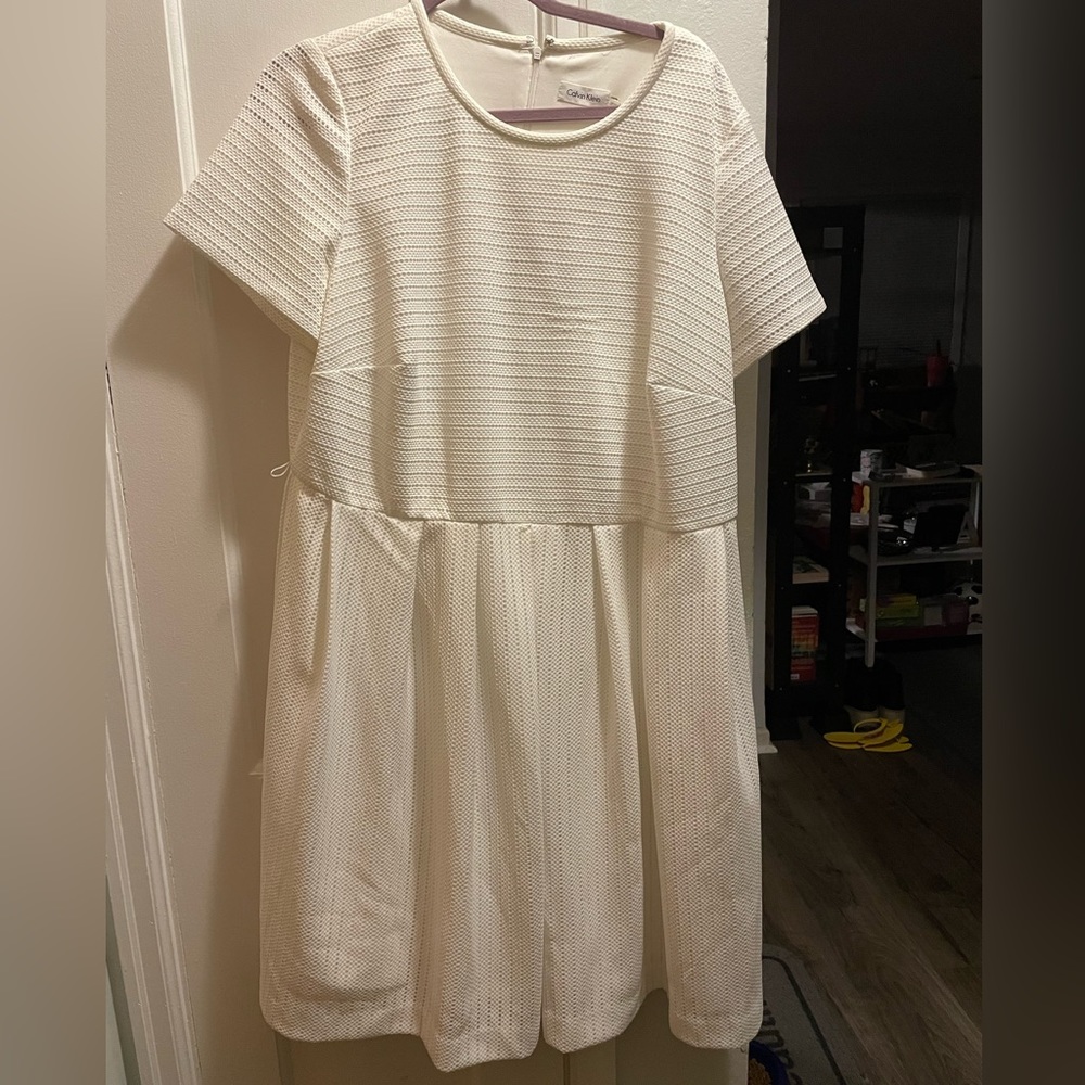 Calvin Klein White Plus Dress